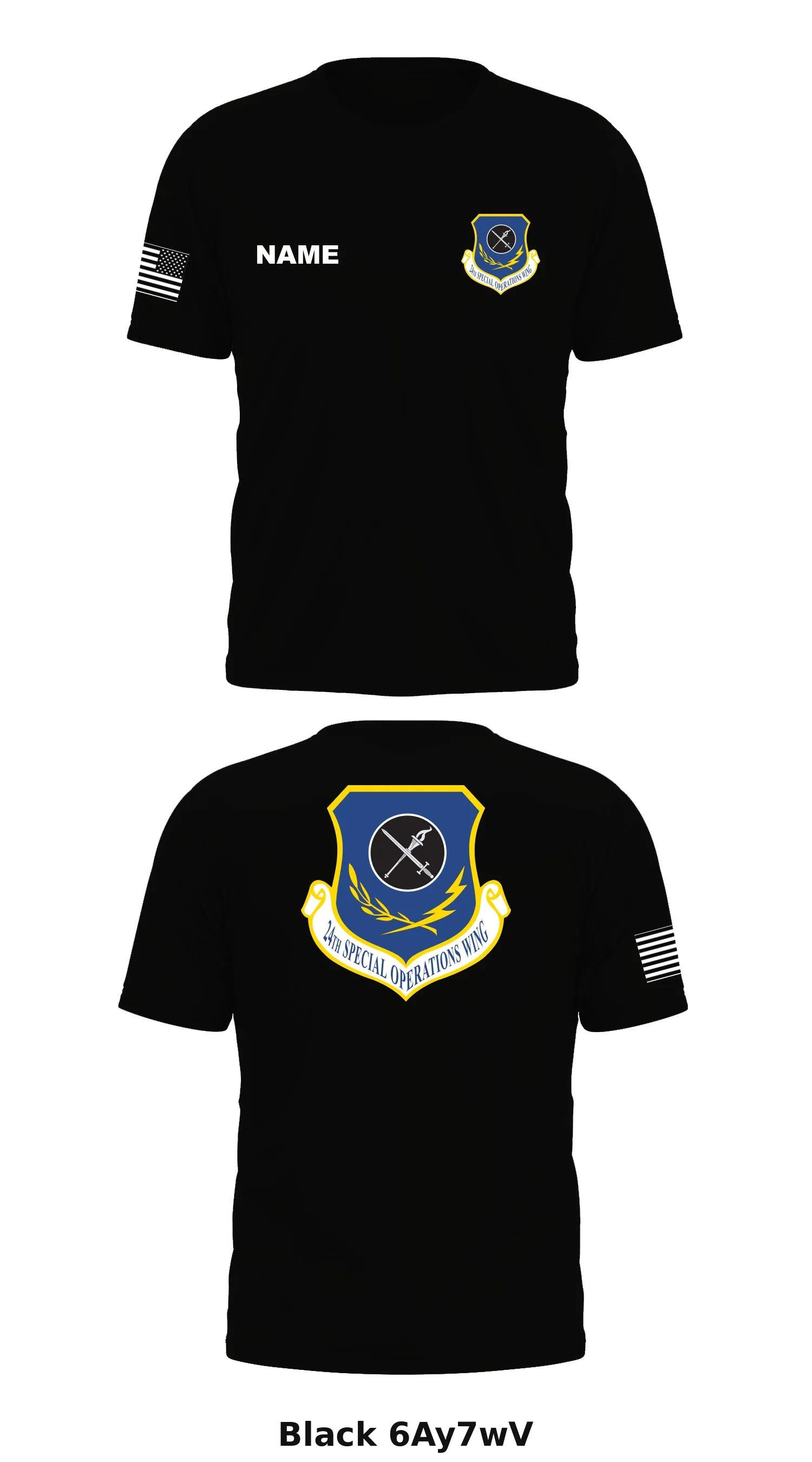 24th SPECIAL OPERATIONS WING Store 1 Core Men's SS Performance Tee - 6Ay7wV