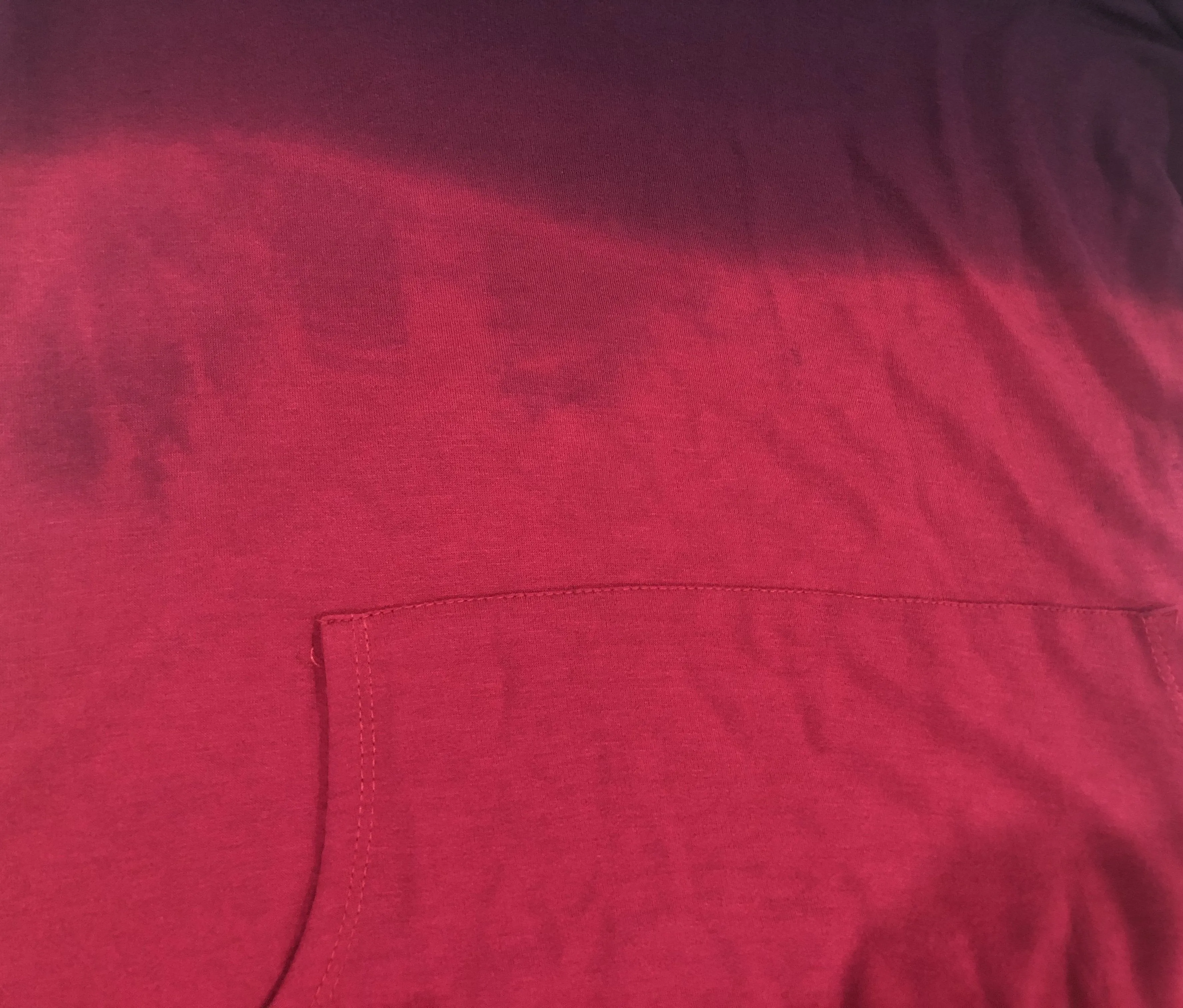 *2nds*- Red Ombre Hoodie