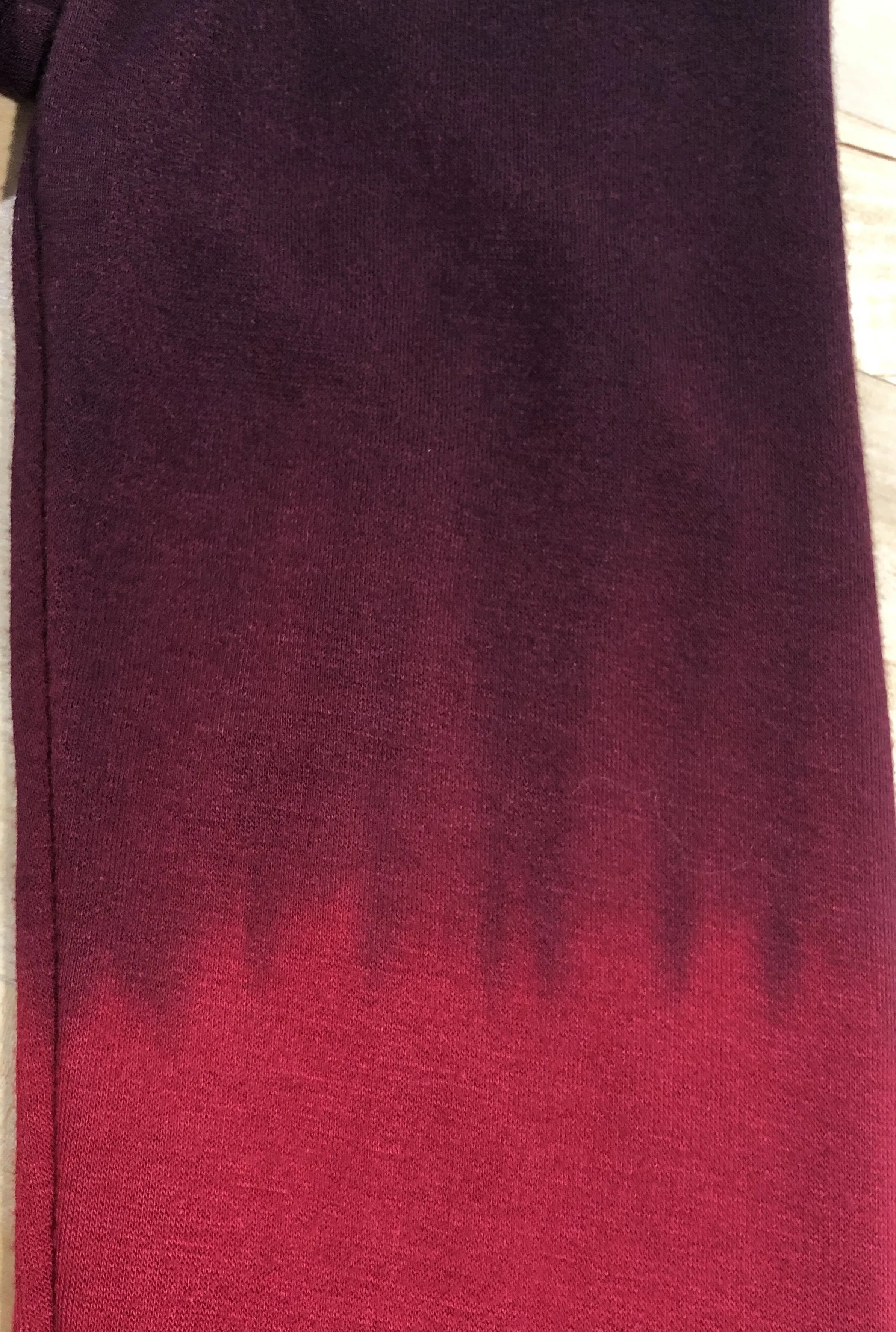 *2nds*- Red Ombre Hoodie