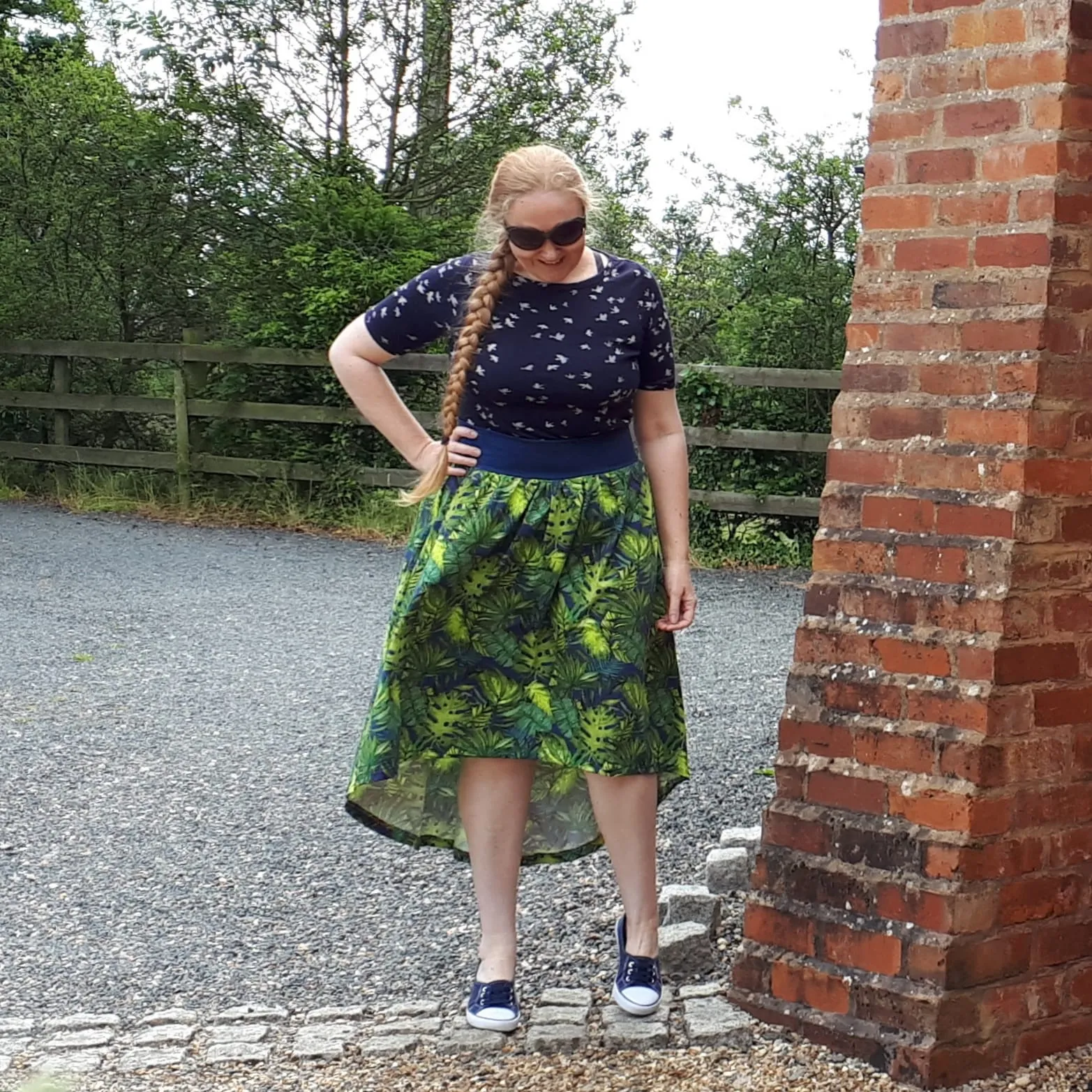 Adults Drop Hem Maxi Skirt
