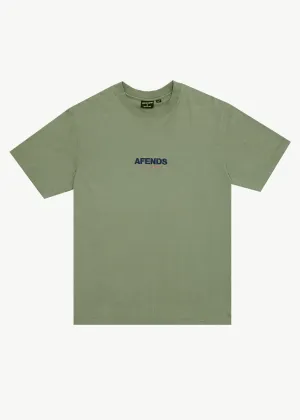 AFENDS VINYL RETRO FIT TEE - OIL TEE