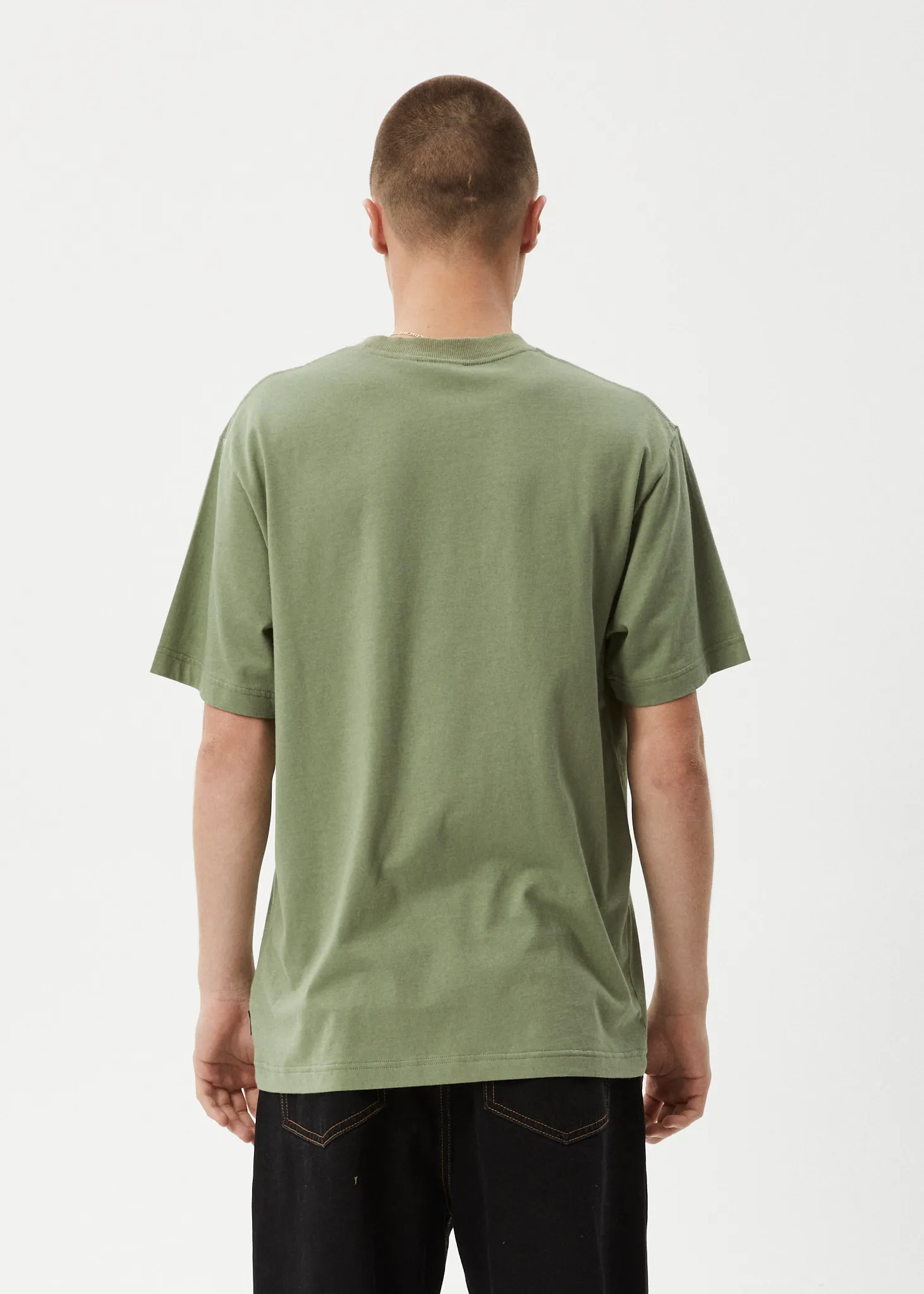 AFENDS VINYL RETRO FIT TEE - OIL TEE