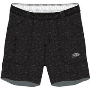 AFTCO LADIES STRETCH ORIGINAL FISHING SHORT - BLACK HEATHER