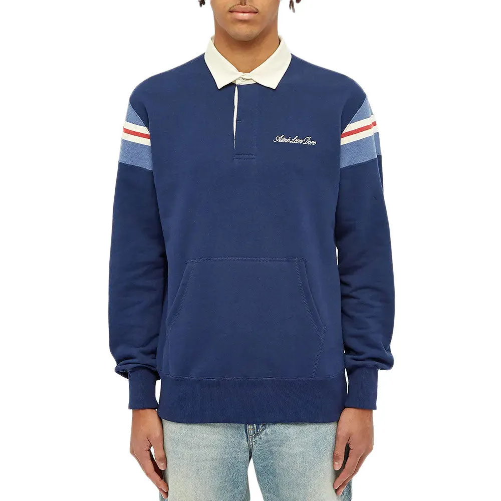 AIME LEON DORE Men's 20oz Terry Ribbed Shoulder Rugby Hoodie NWT
