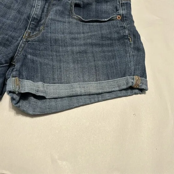 American Eagle Shorts Jean Super Stretch Womens 12 Denim Cuffed Short
