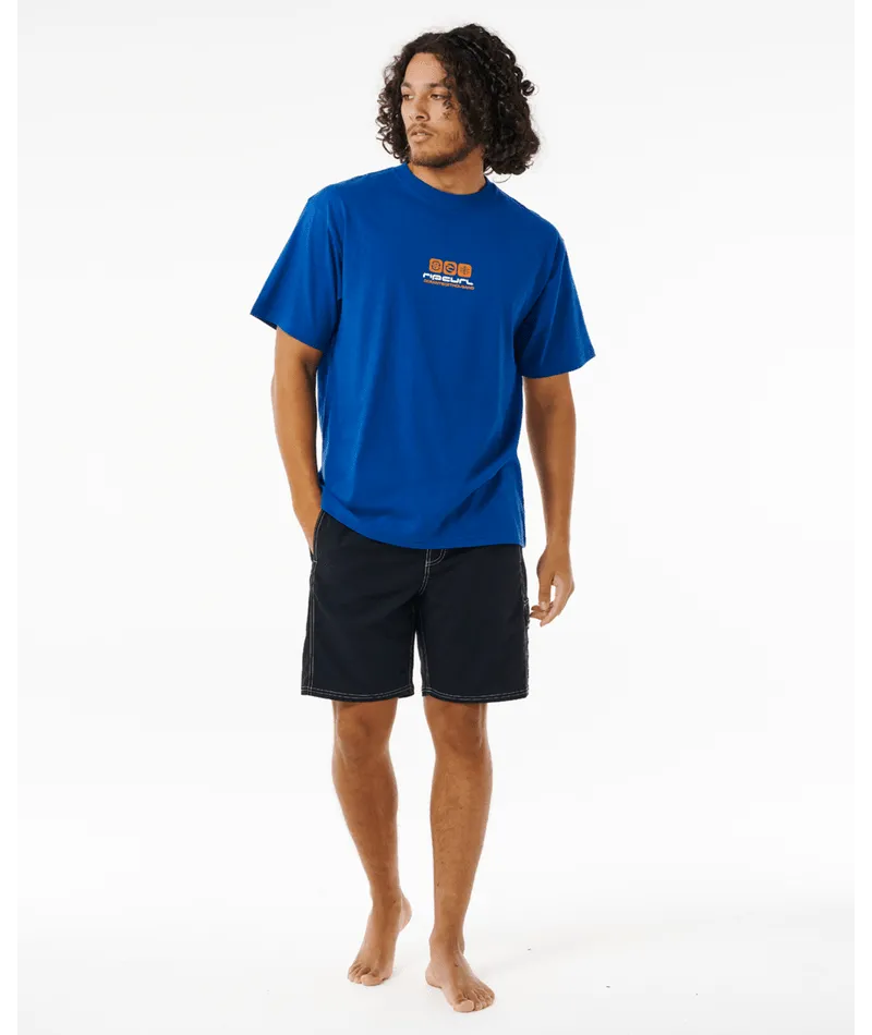 ARCHIVE OCEAN TECH TEE - COBALT NAVY