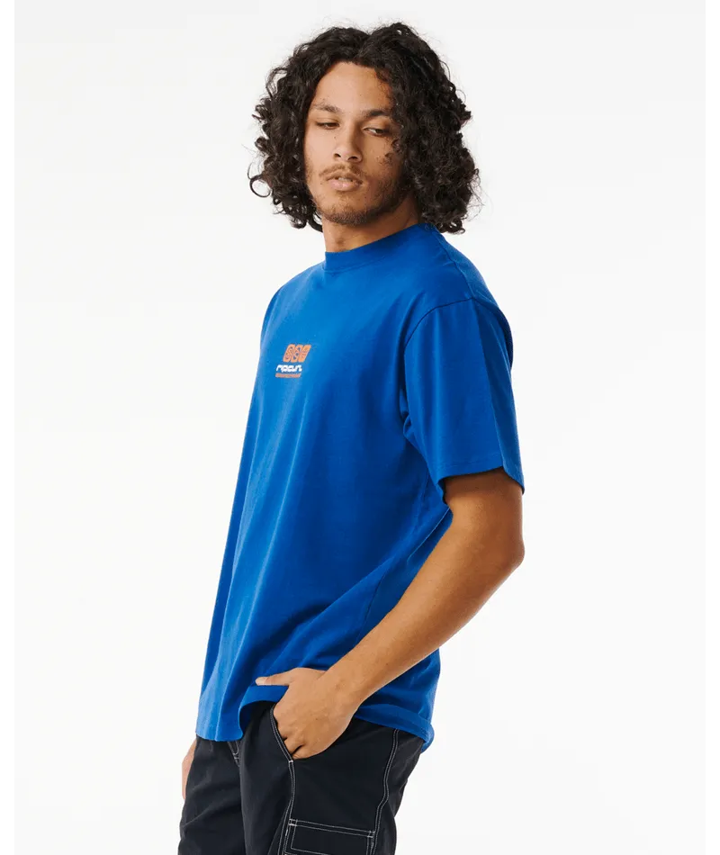 ARCHIVE OCEAN TECH TEE - COBALT NAVY