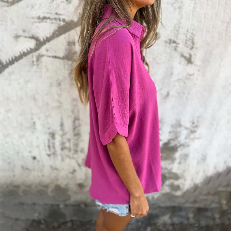 Ava Relaxed Fit Linen Shirt