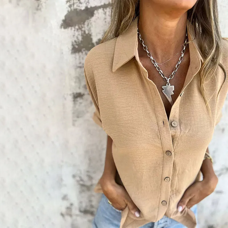 Ava Relaxed Fit Linen Shirt
