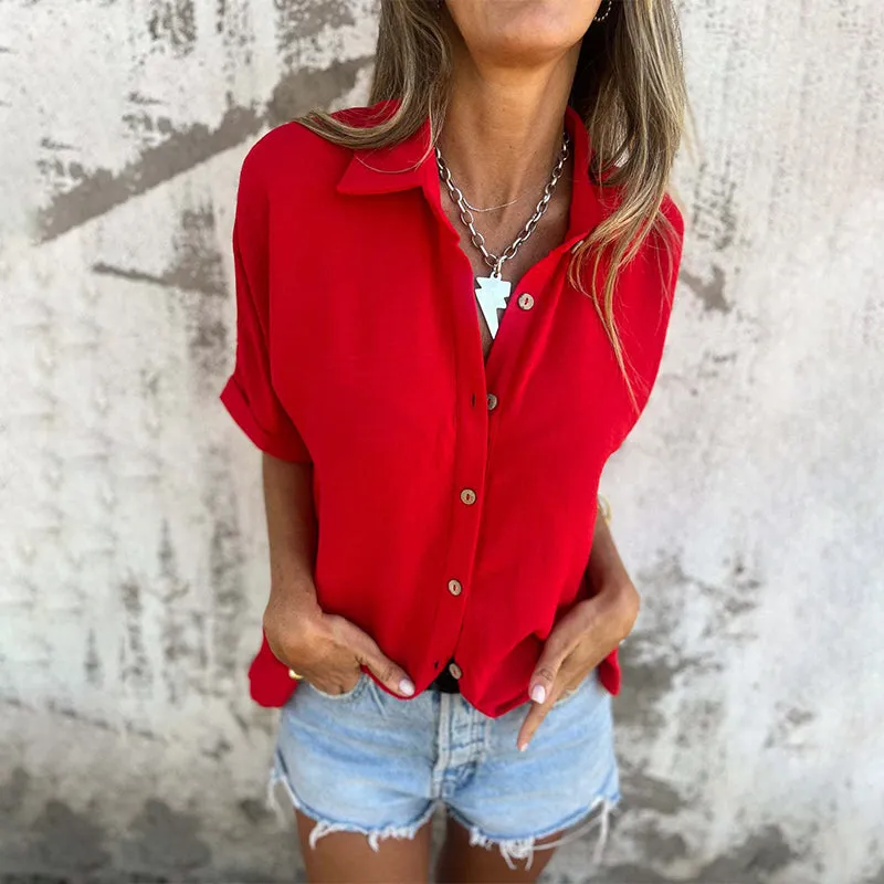 Ava Relaxed Fit Linen Shirt