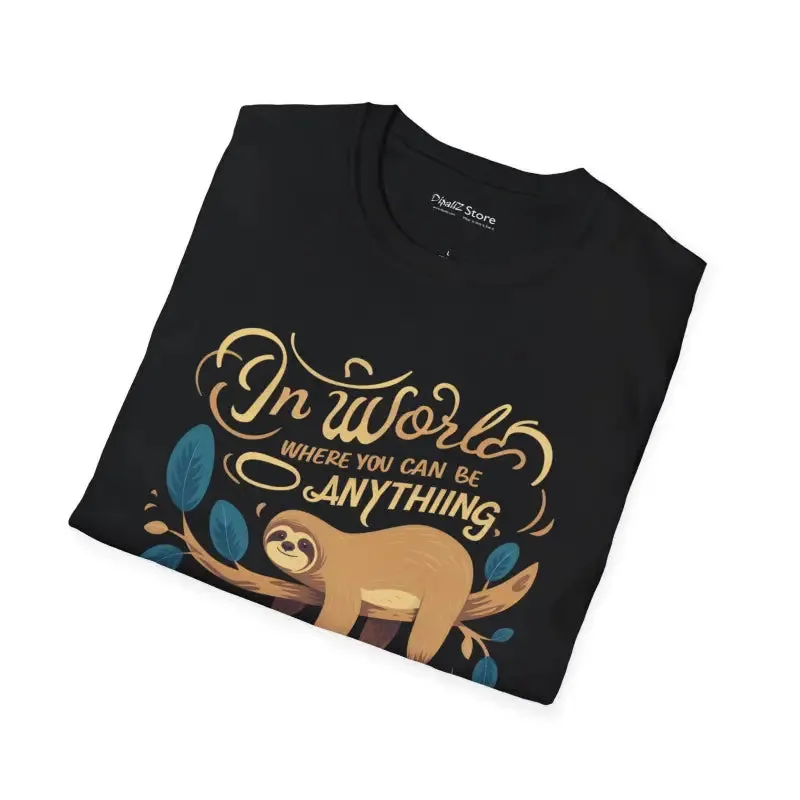Be a Sloth Sloth t Shirt for Laid Back Style
