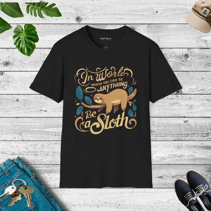 Be a Sloth Sloth t Shirt for Laid Back Style