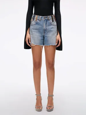 Belt Loop Denim Shorts