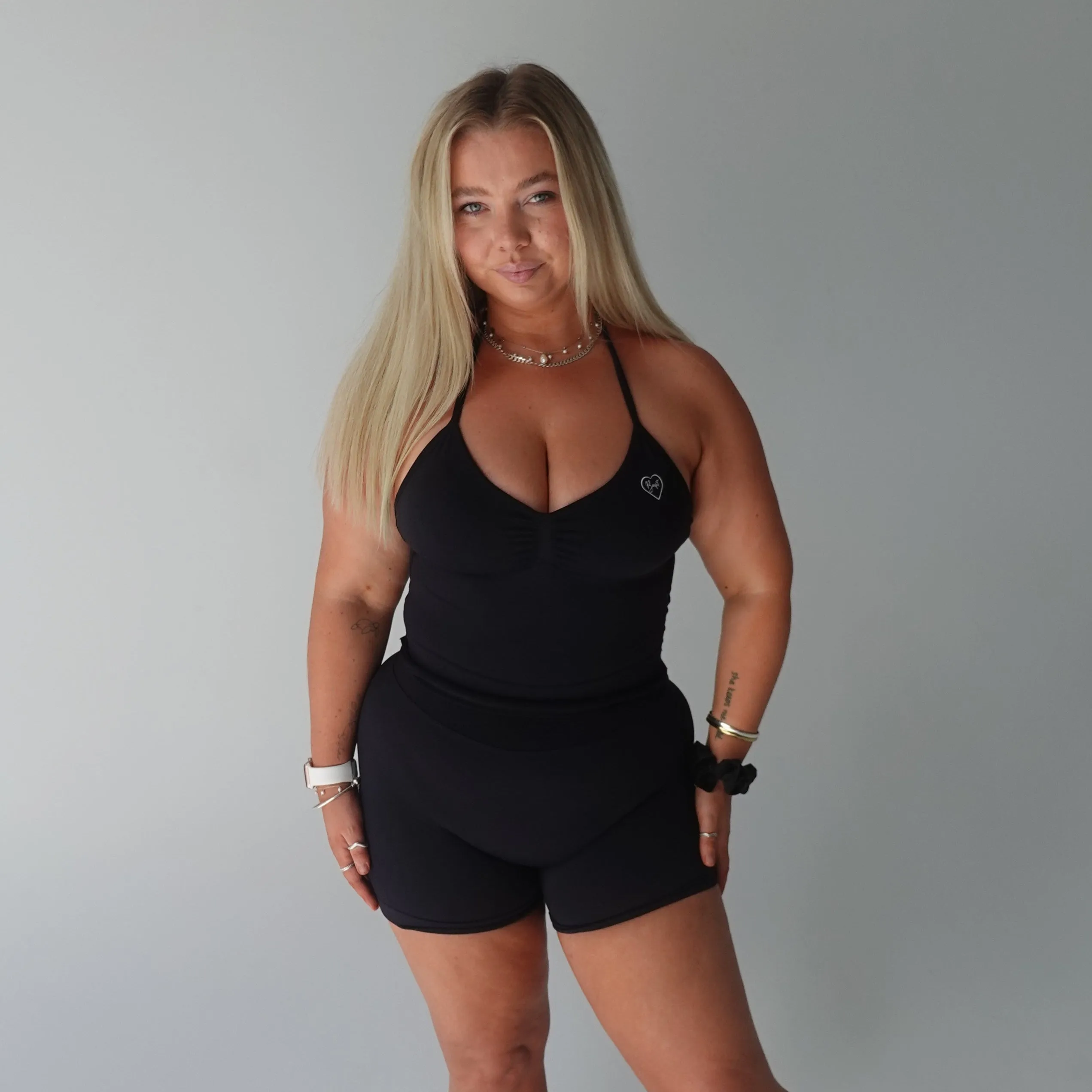 Black Contour Shorts
