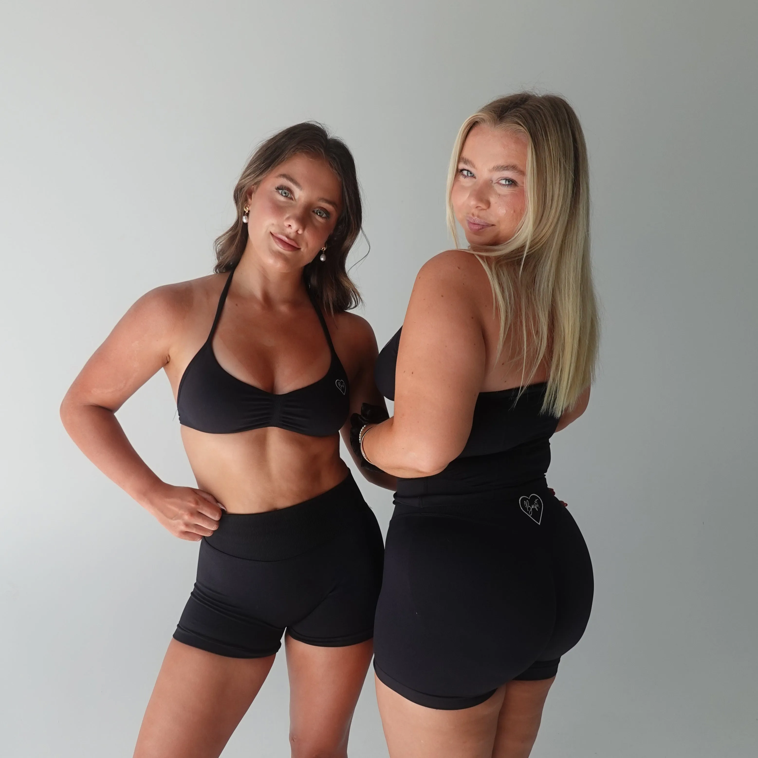 Black Contour Shorts