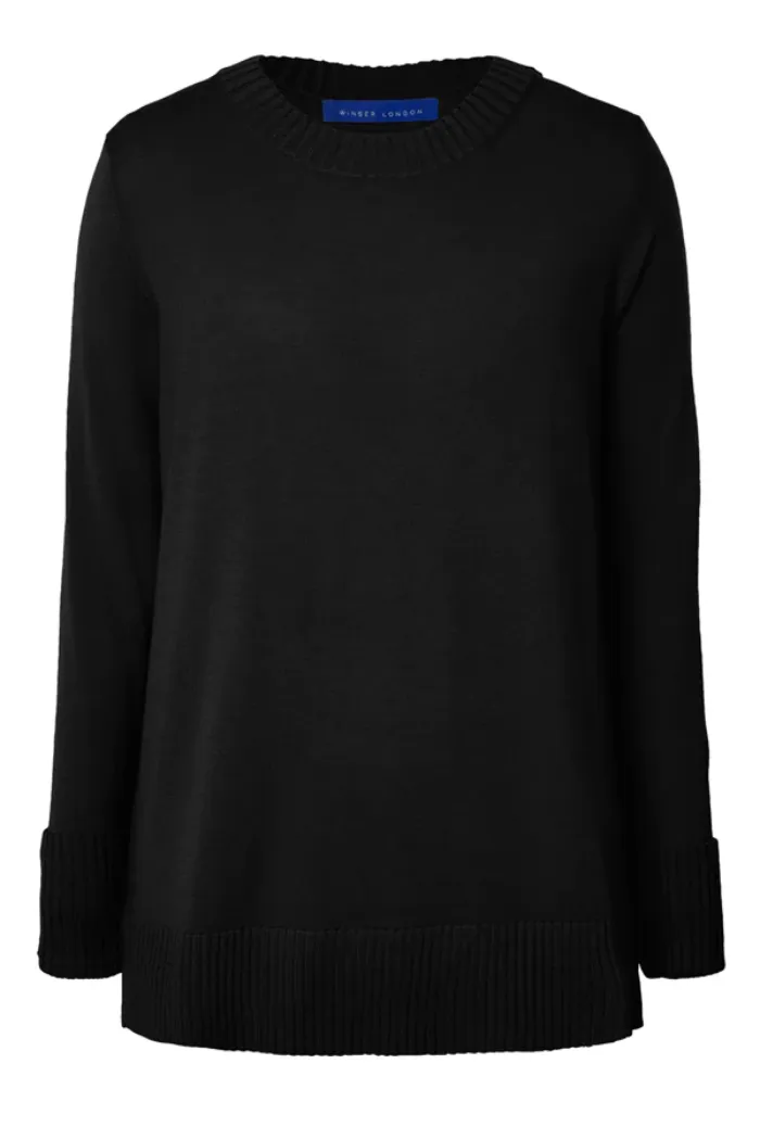Black Crew Neck Jumper