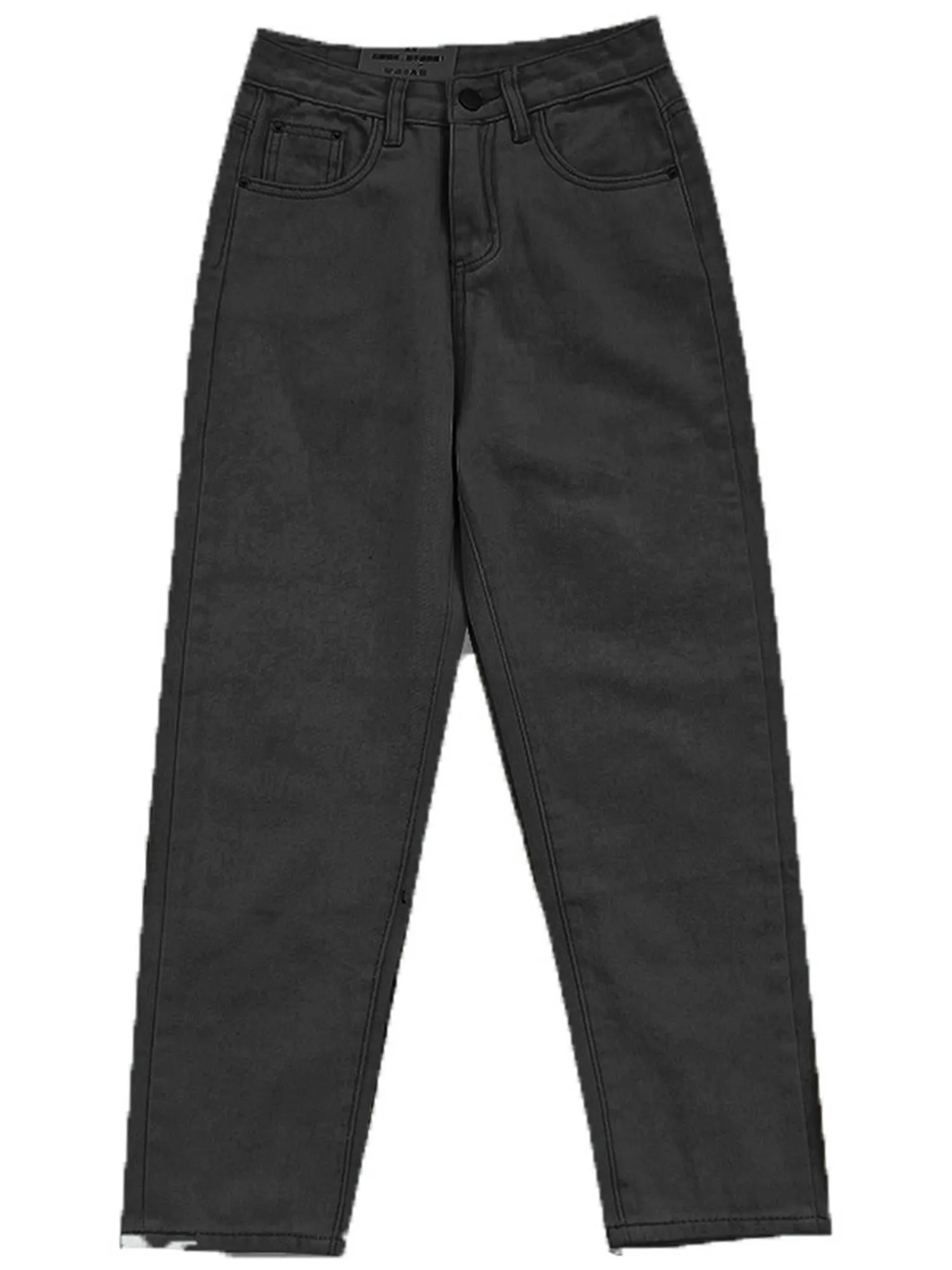 Black High Waist Mom Jeans