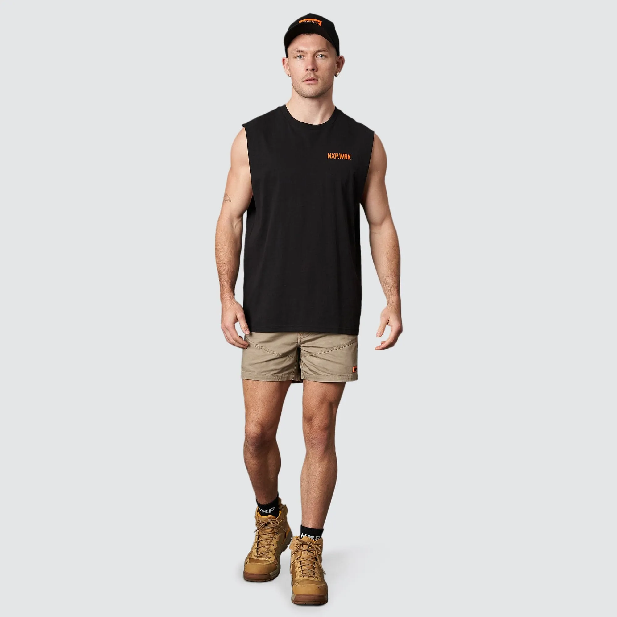 Blueprint Relaxed Muscle Tee Solid Black