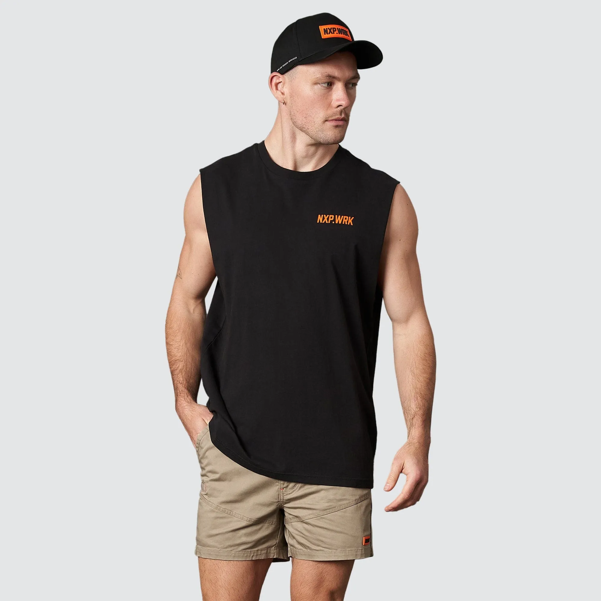 Blueprint Relaxed Muscle Tee Solid Black