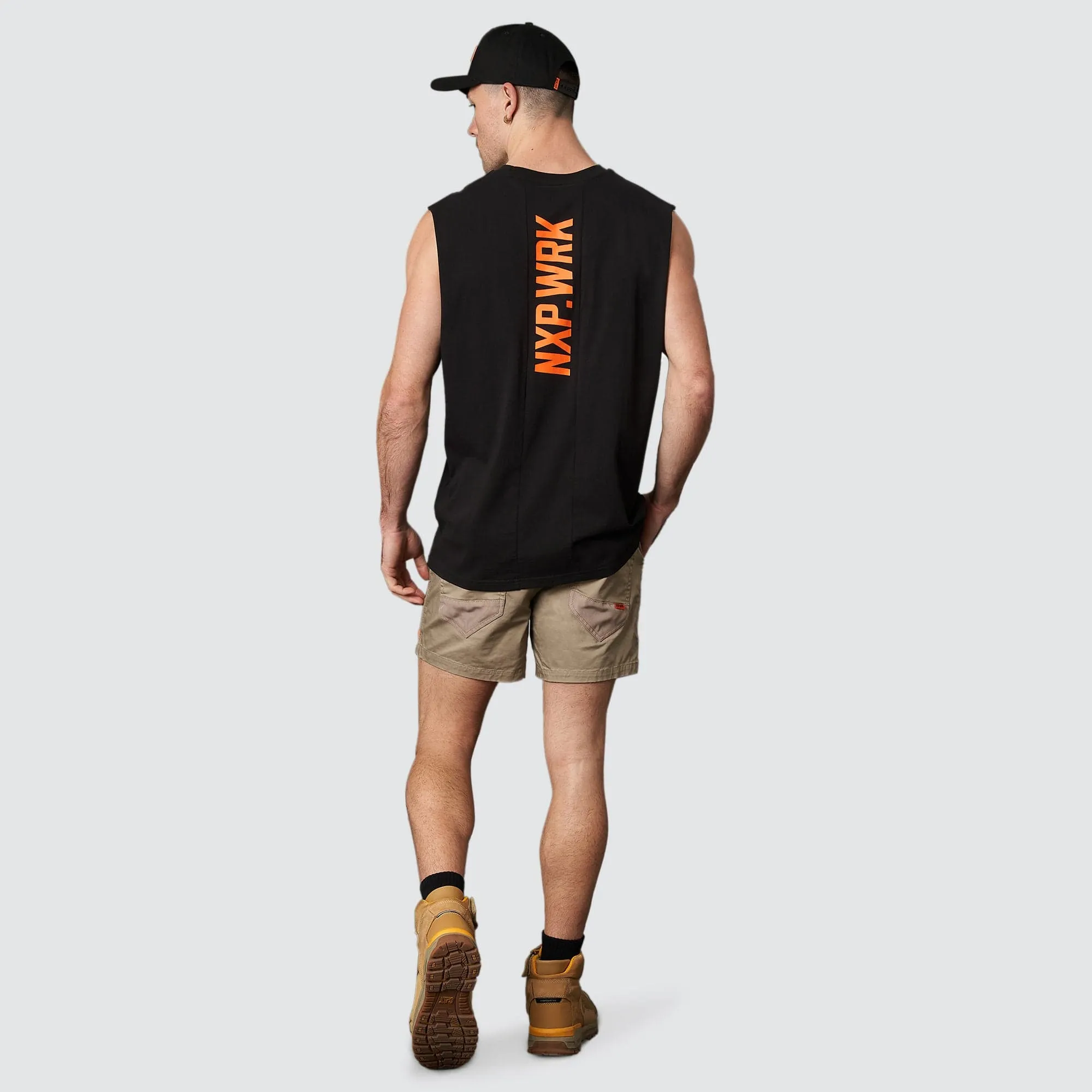 Blueprint Relaxed Muscle Tee Solid Black