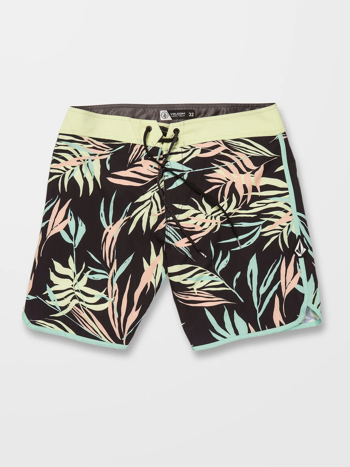 Boardshort Bleeding Leaf Mod 18" - BLACK