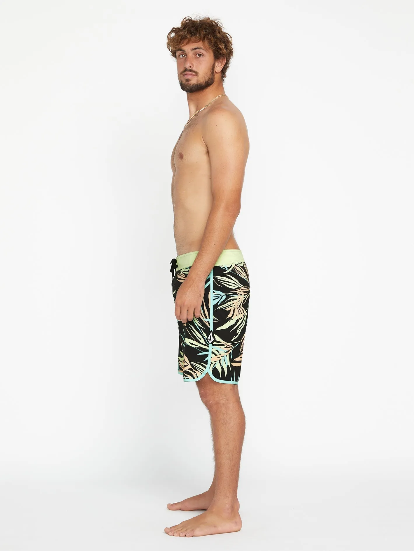 Boardshort Bleeding Leaf Mod 18" - BLACK
