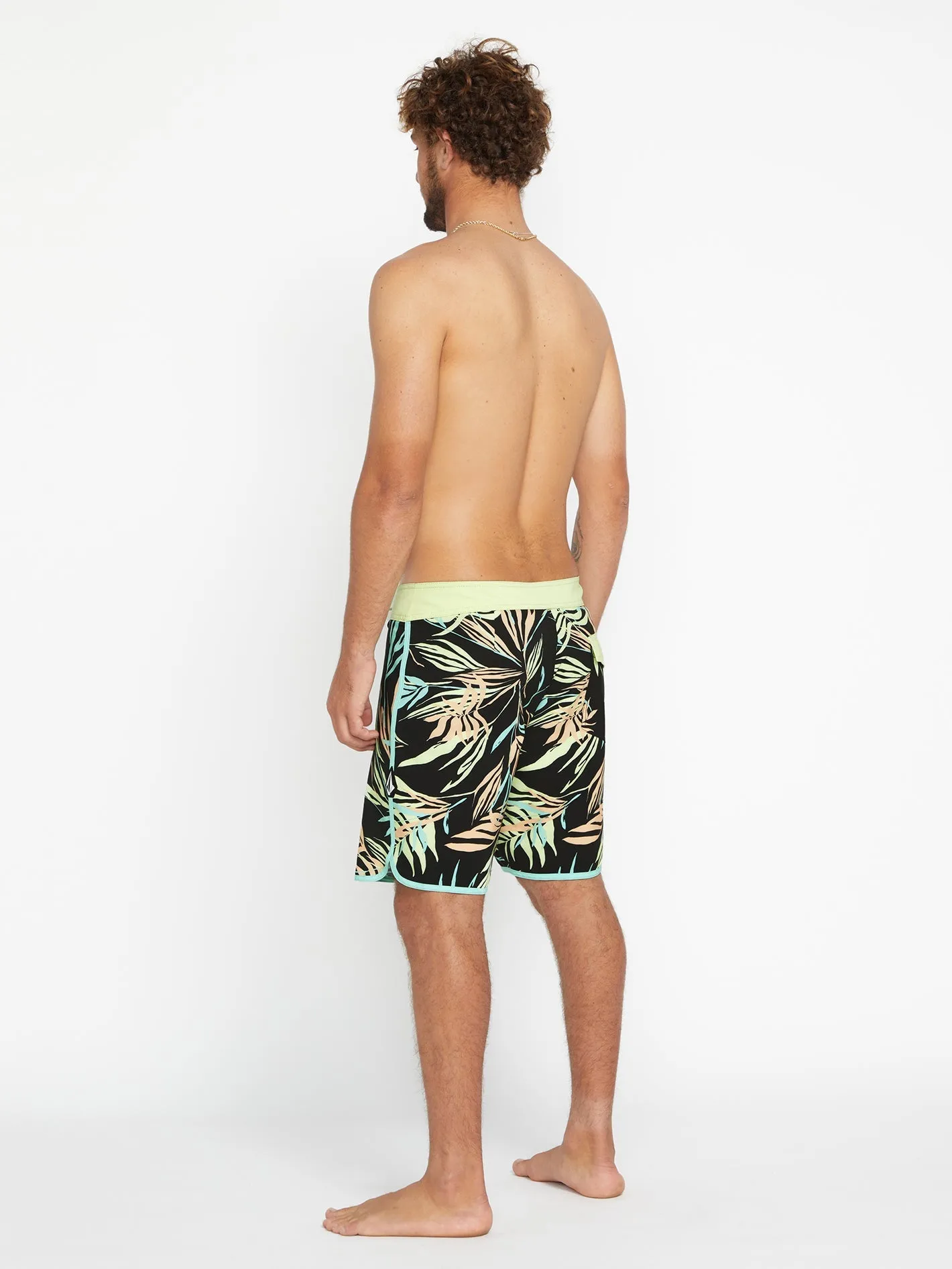 Boardshort Bleeding Leaf Mod 18" - BLACK