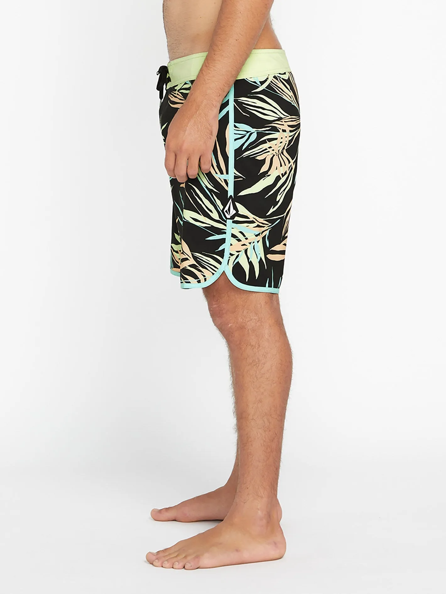 Boardshort Bleeding Leaf Mod 18" - BLACK