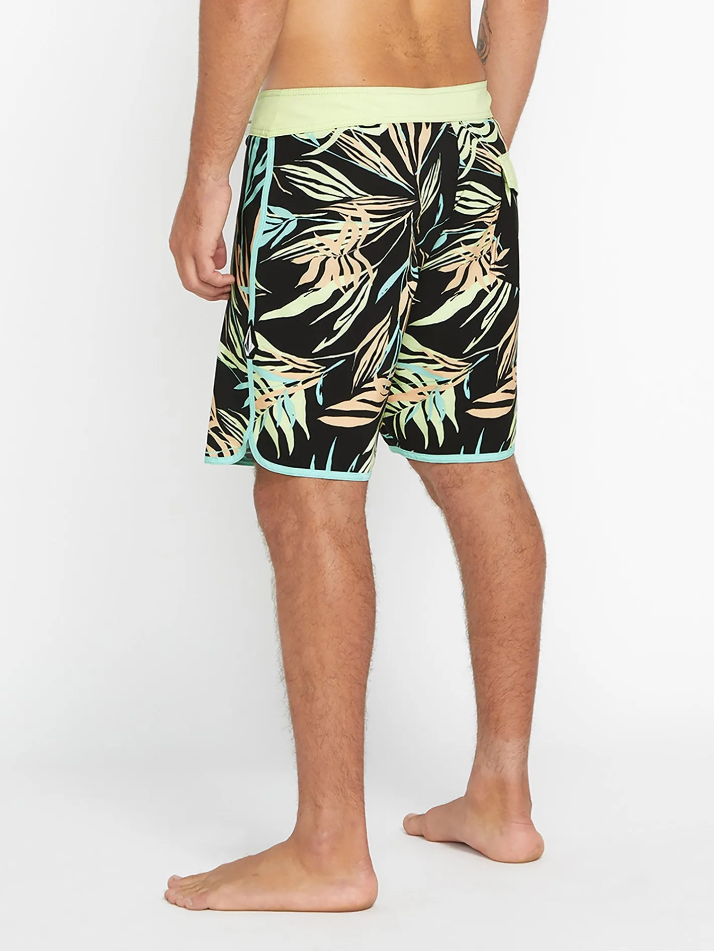 Boardshort Bleeding Leaf Mod 18" - BLACK