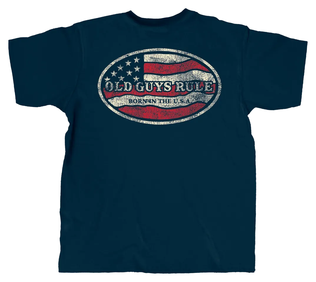 Born In The USA T-Shirt - Navy - OG33