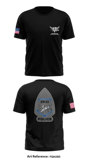 Bradenton Police Department Core Men's SS Performance Tee - fqAuSD