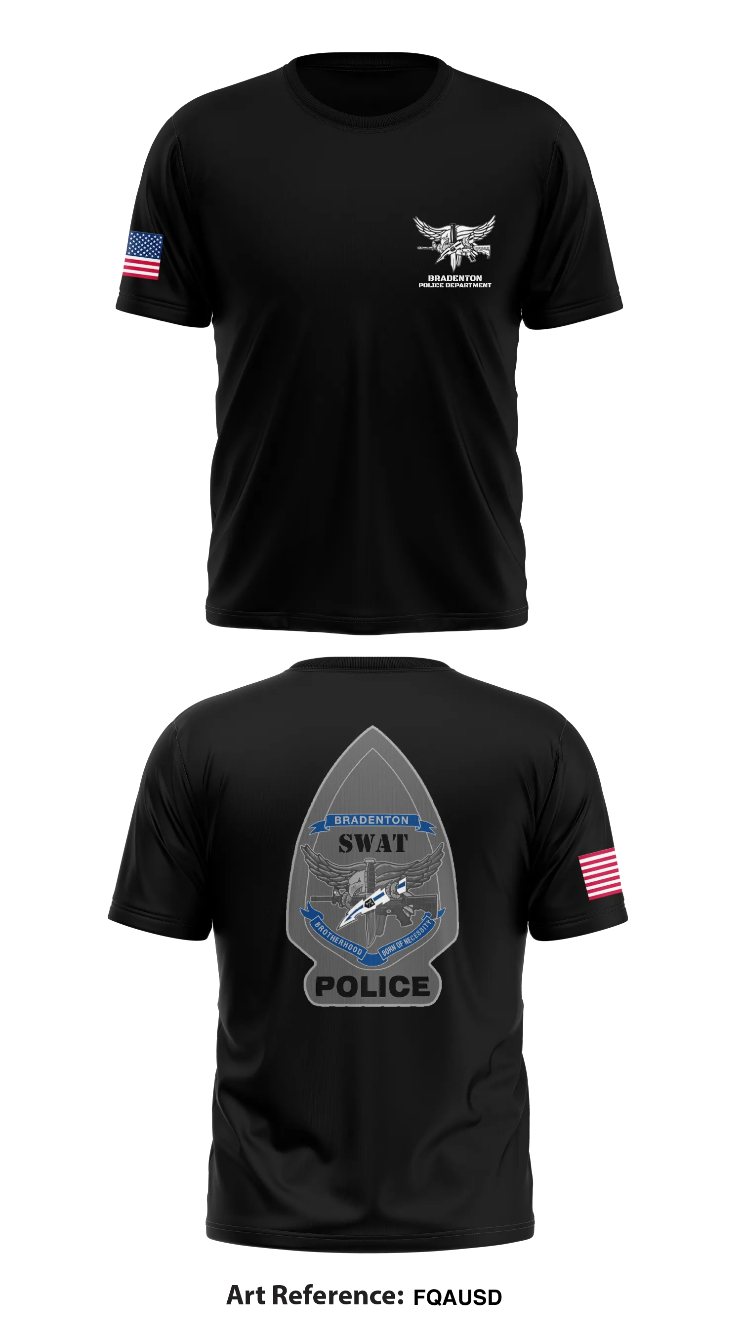 Bradenton Police Department Core Men's SS Performance Tee - fqAuSD
