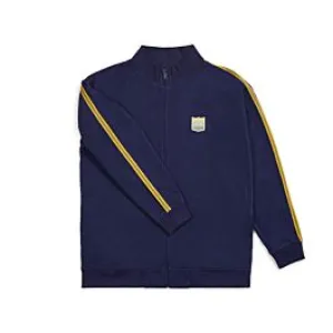 BRIXTON UNITED MOCK NECK ZIP PATRIOT BLUE