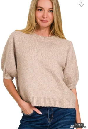 Bubble Sleeve Sweater