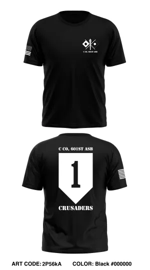 C Co, 601st ASB Store 1 Core Men's SS Performance Tee - 2P56kA
