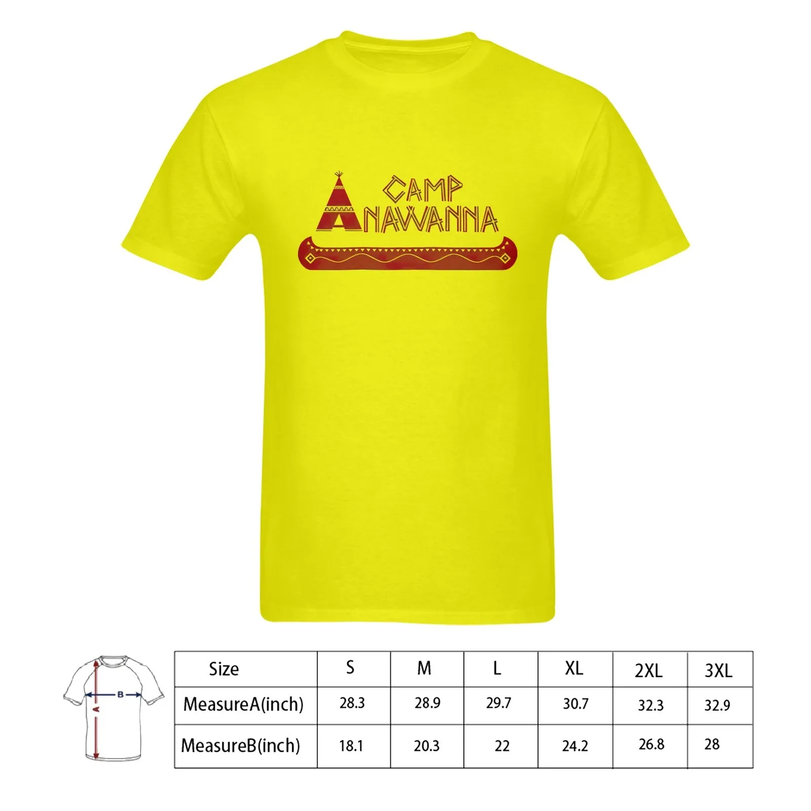 Camp Anawanna Men's T-shirt 100% Cotton