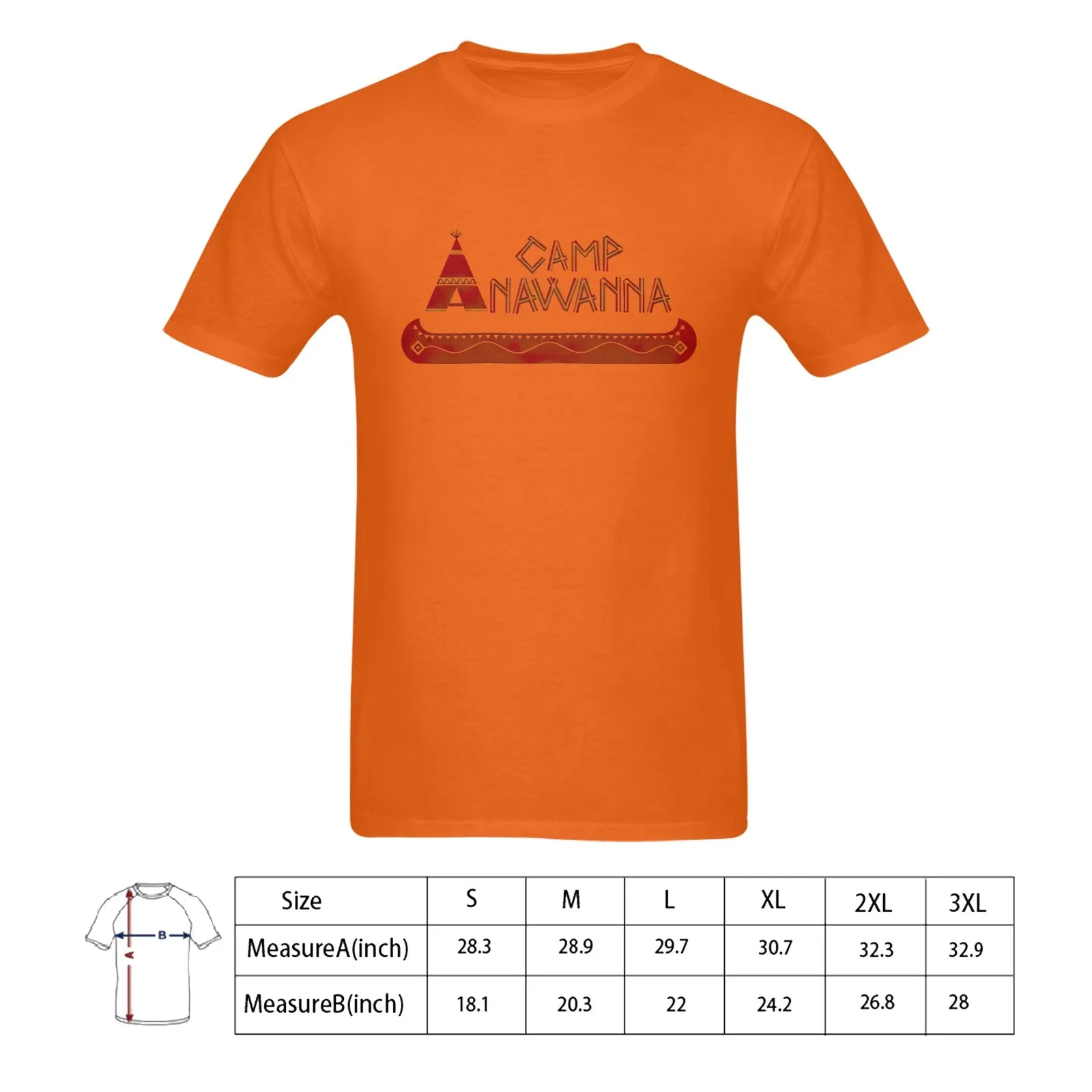 Camp Anawanna Men's T-shirt 100% Cotton