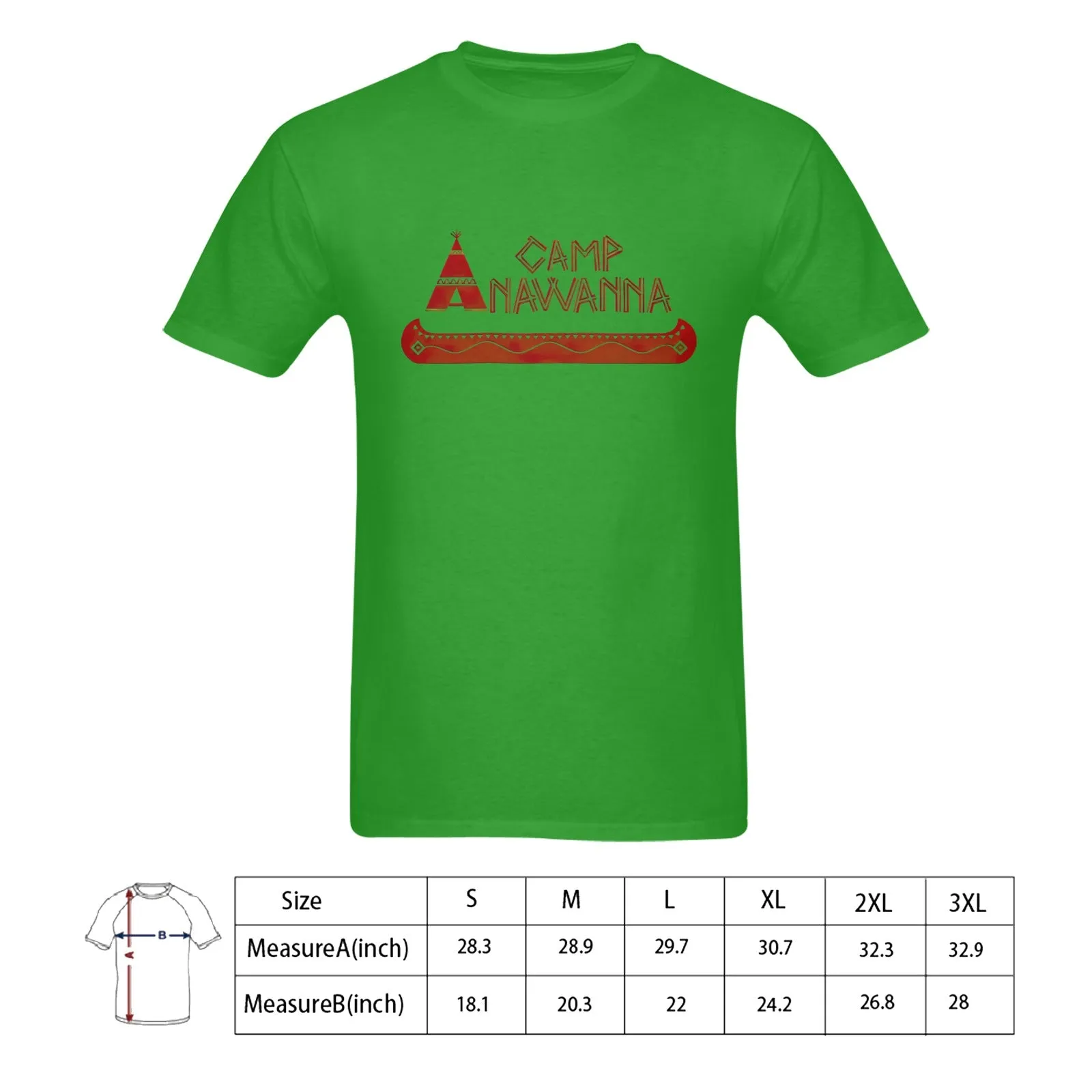 Camp Anawanna Men's T-shirt 100% Cotton