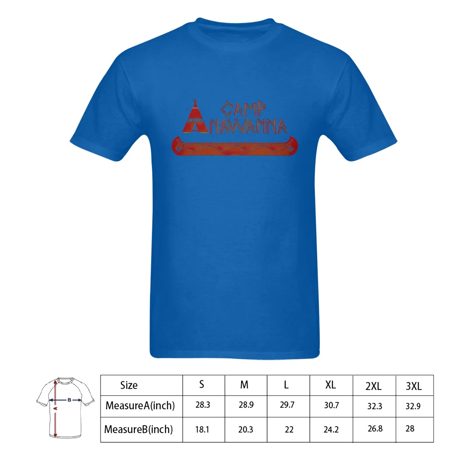 Camp Anawanna Men's T-shirt 100% Cotton