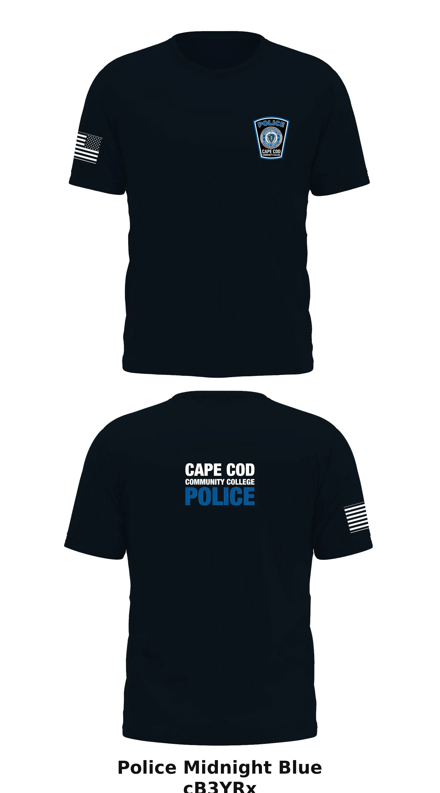Cape Cod Community College Police Department Store 1 Core Men's SS Performance Tee - cB3YRx