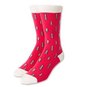 Chess Game Pink Socks
