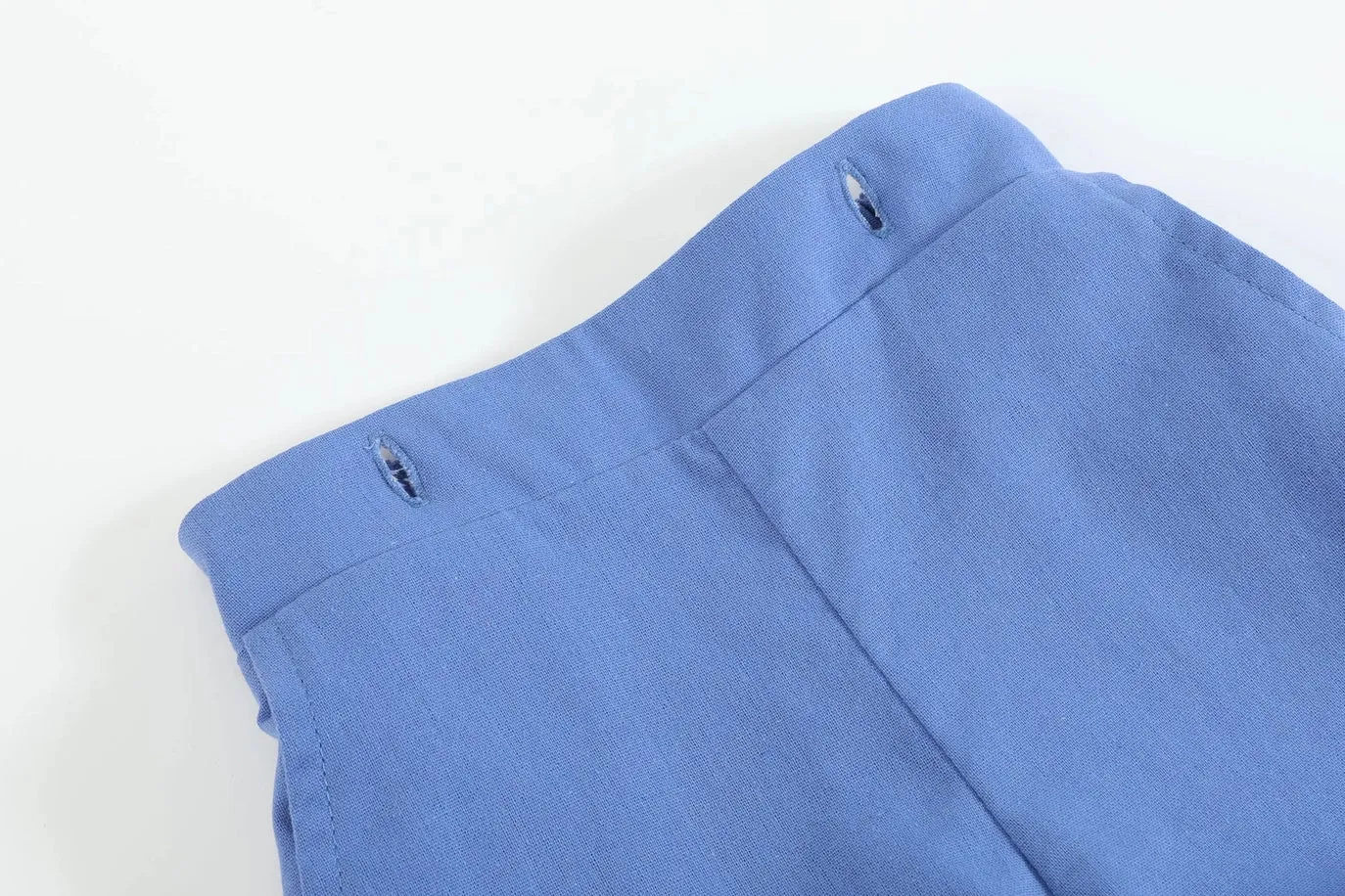 Collared Top & Button Shorts
