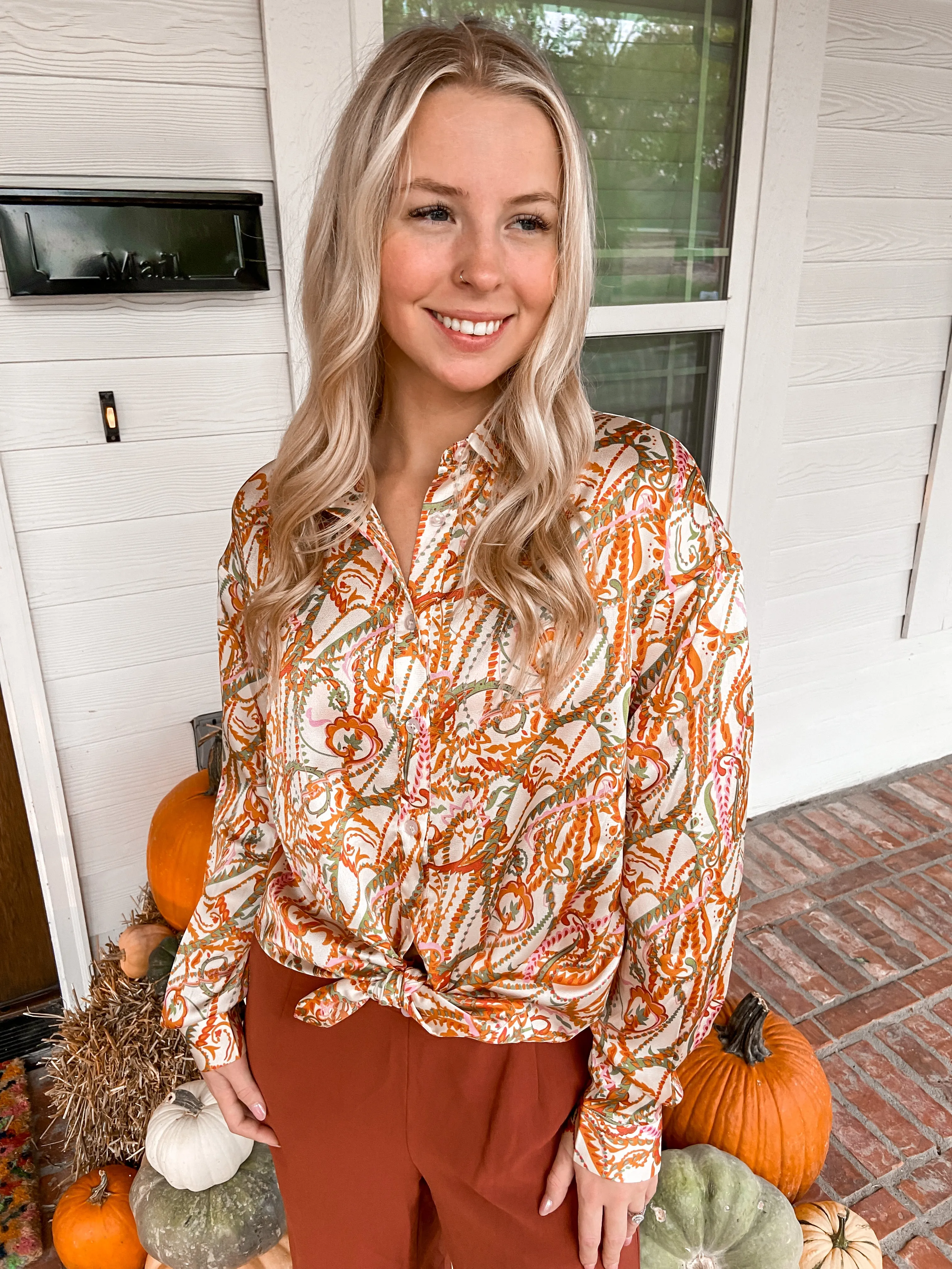 Cool Catina Printed L/S Top
