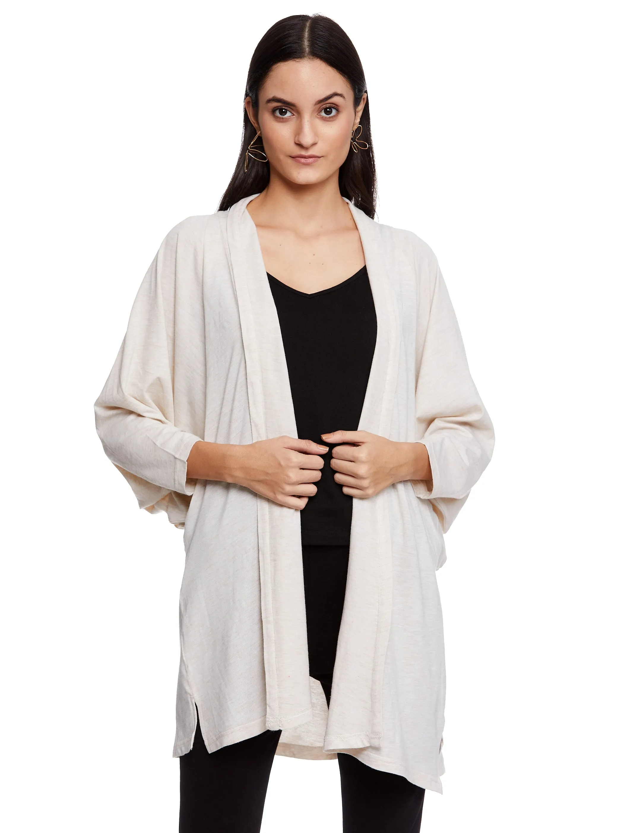 COOL NIGHT CARDI (ECREW MELANGE)