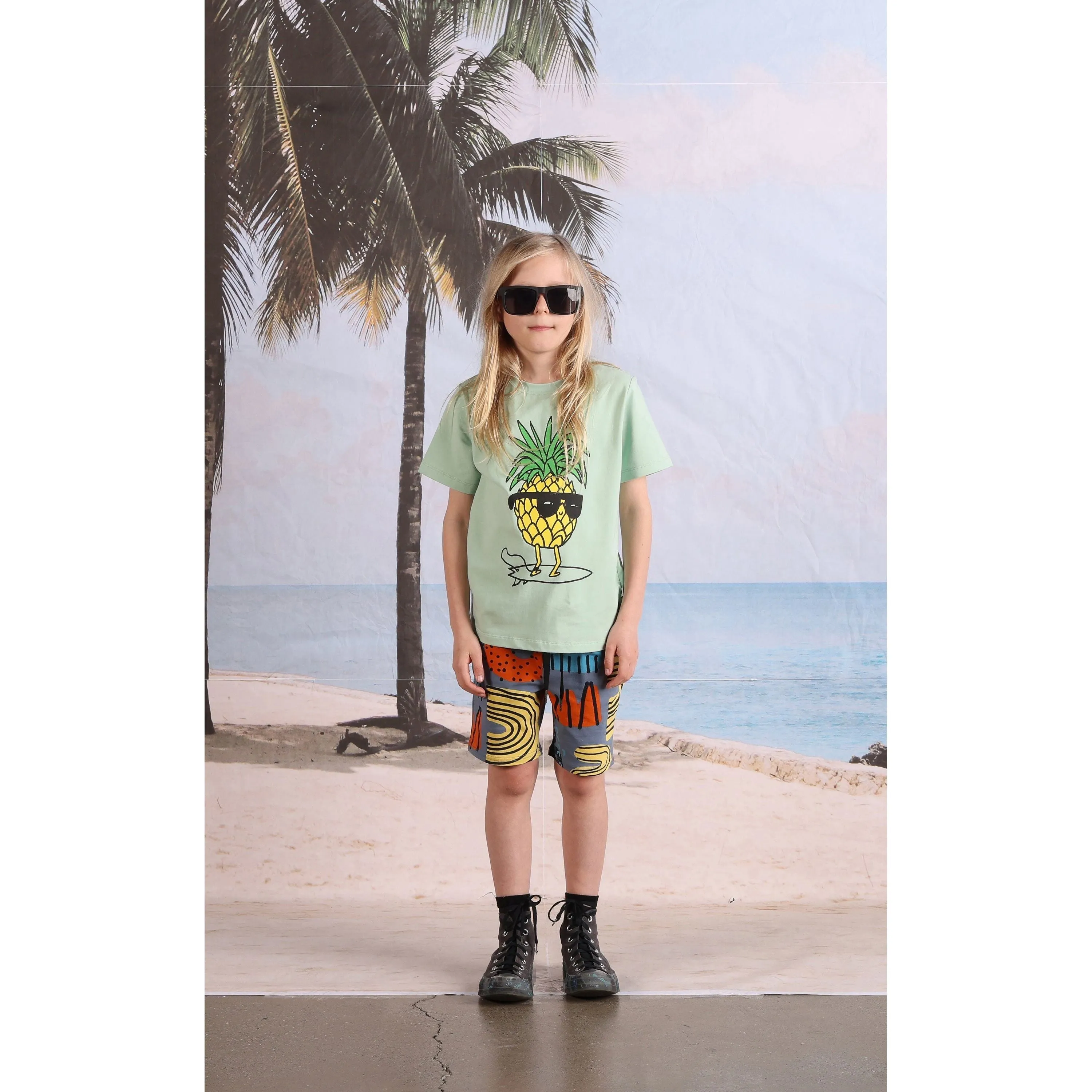 Cool Pineapple Tee- Mint