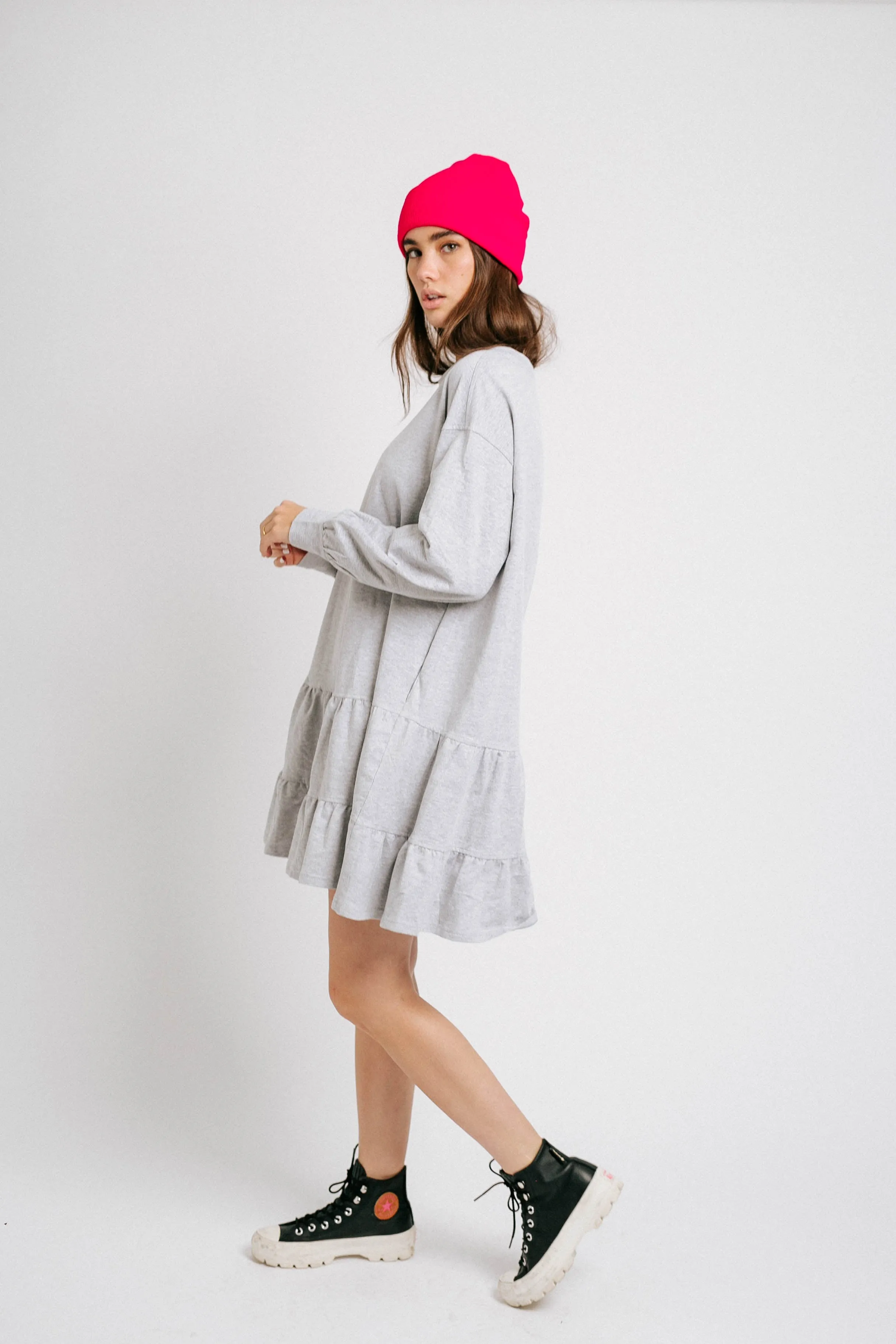 Cool With It Dress// Gray