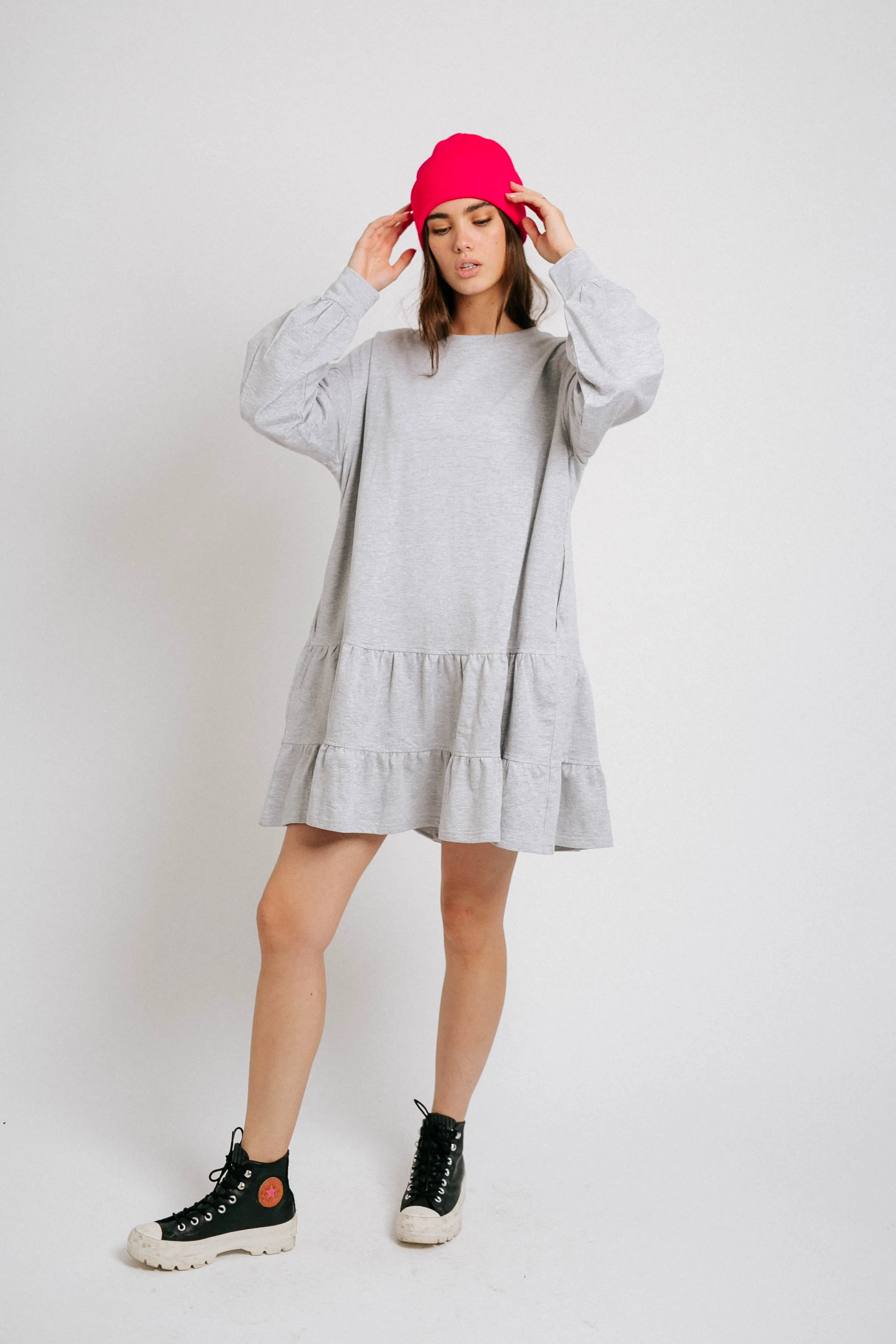 Cool With It Dress// Gray