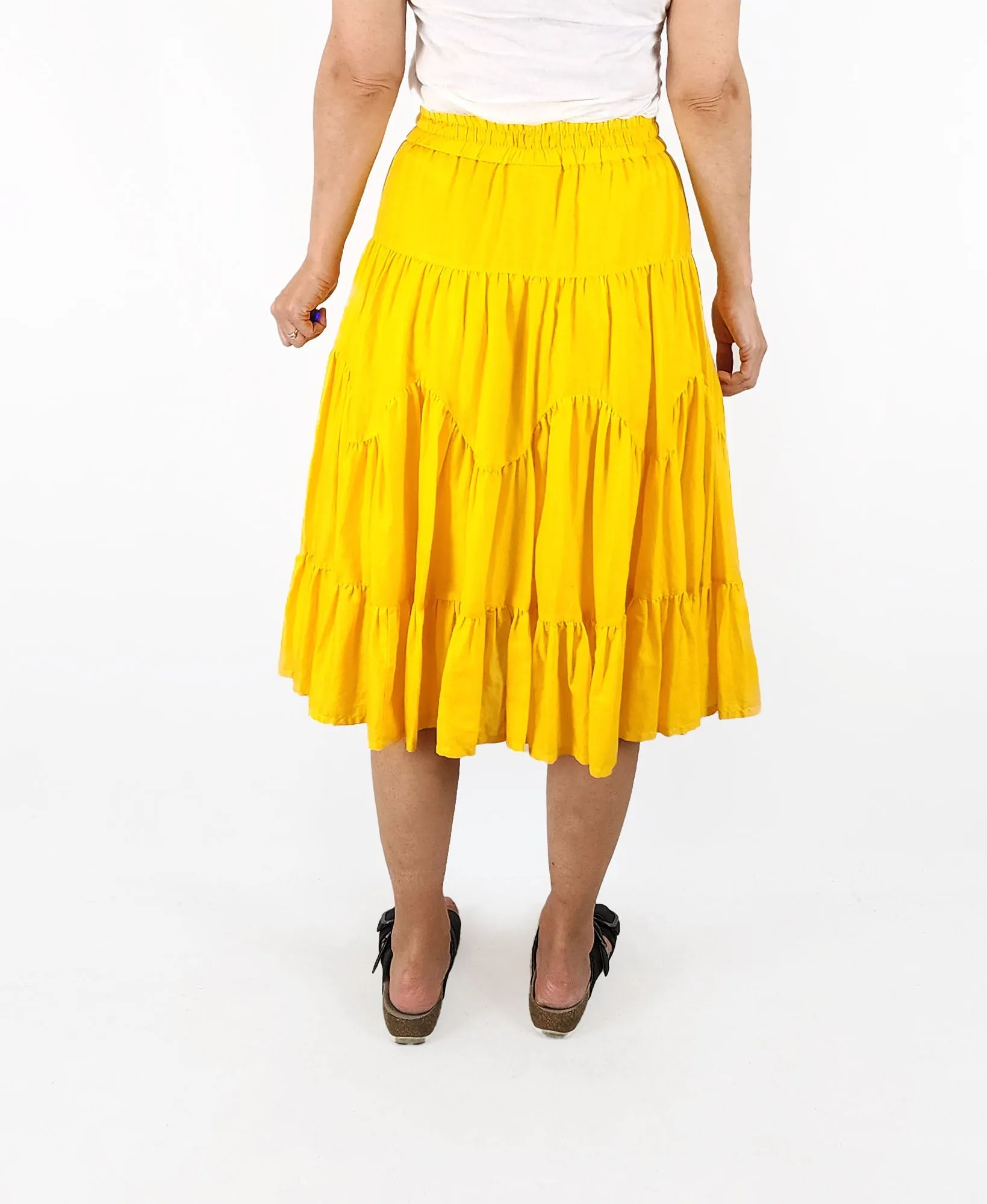 Country Road yellow skirt size 8