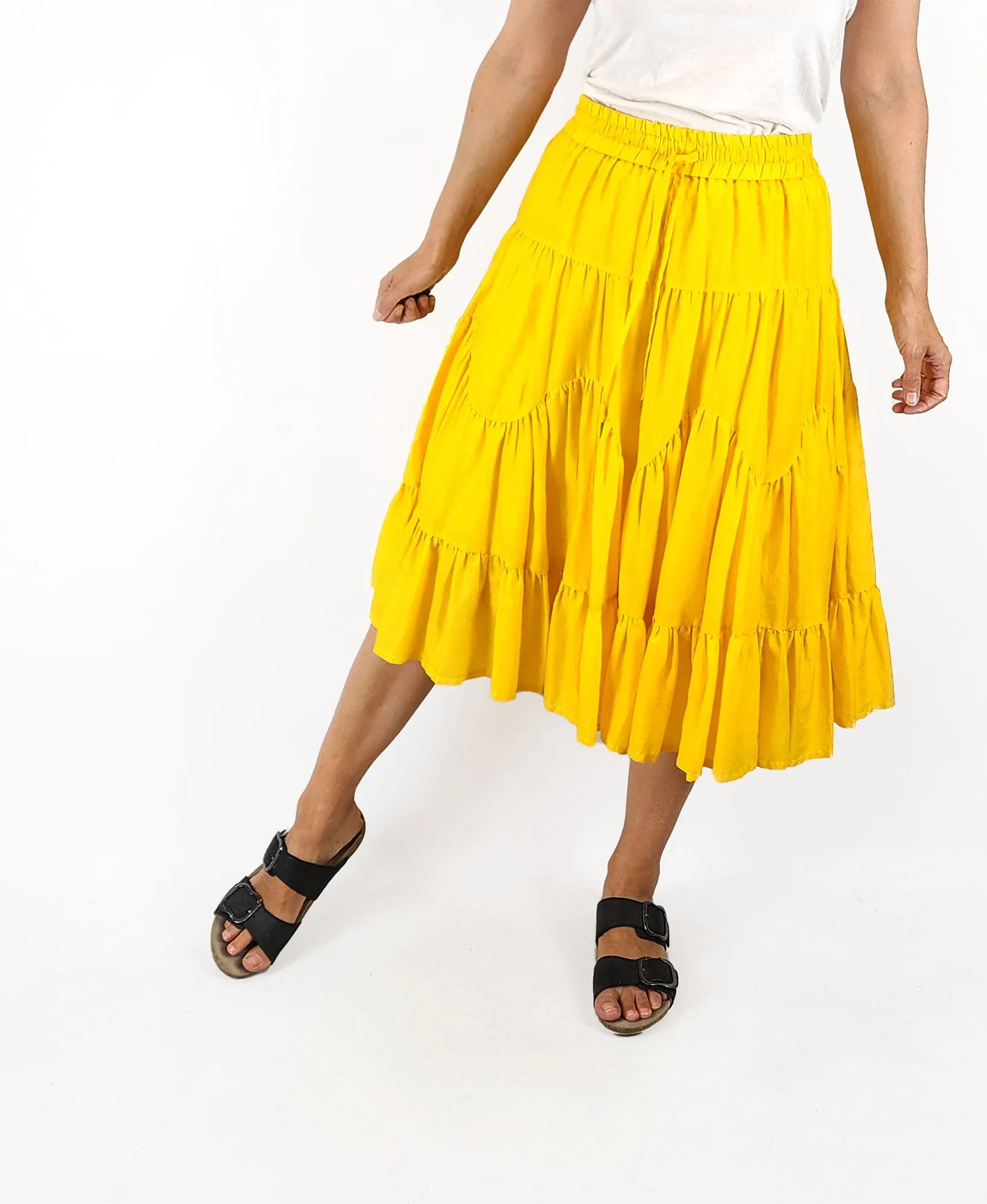 Country Road yellow skirt size 8
