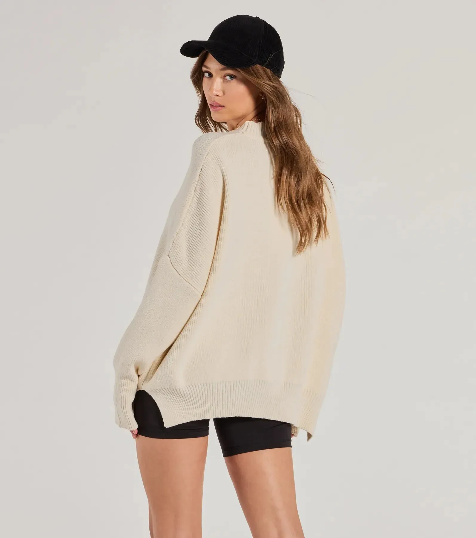 Cozy Style Ribbed Knit Oversized Sweater